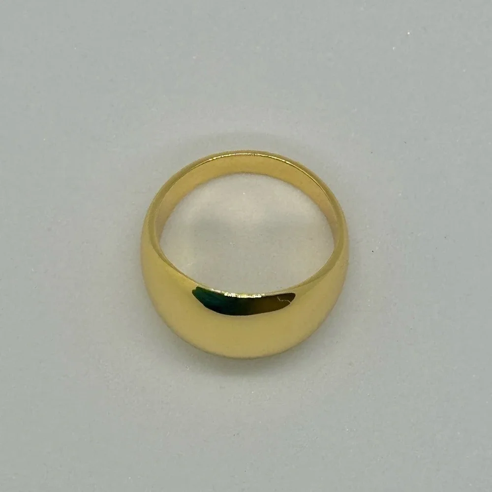 Gorjana New Size 6 Ring 18k Gold Plated Brass‎ Lou Helium Statement Modern Style